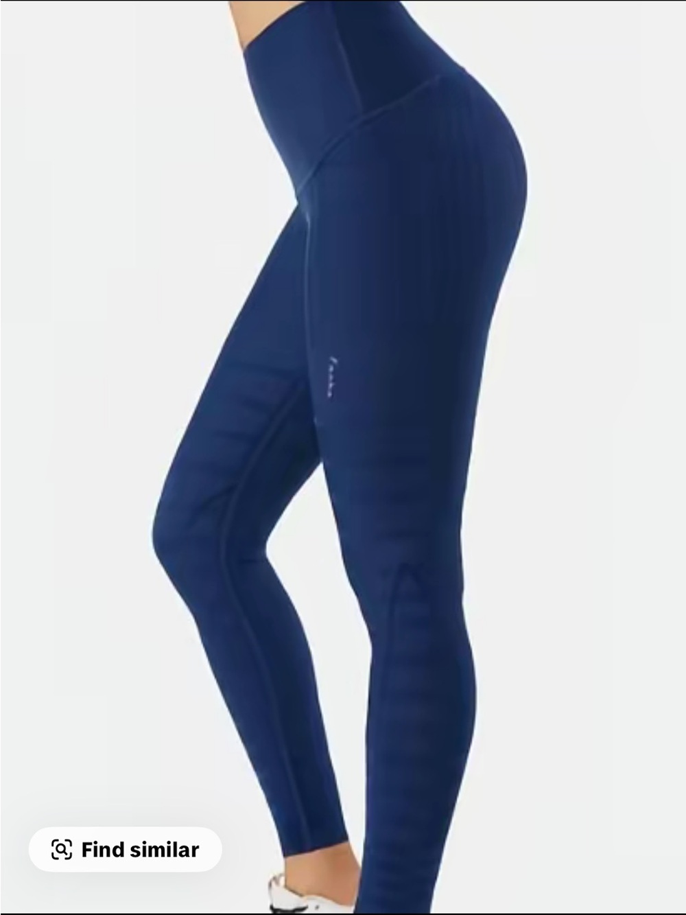 High-Waist Navy Leggings - Performance Fit. Compression leggings